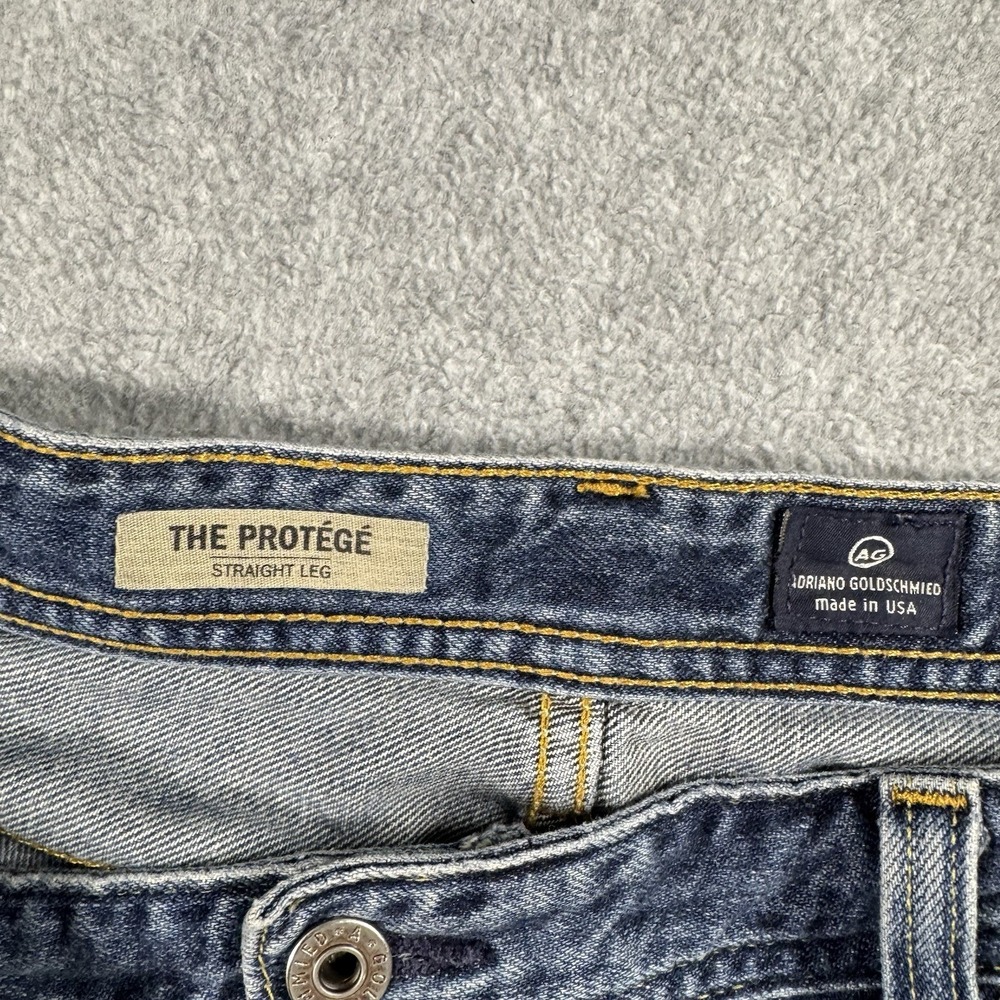 AG Adriano Goldschmied The Protege Straight Leg Jeans Men 38x34 Made in USA - Picture 4 of 10